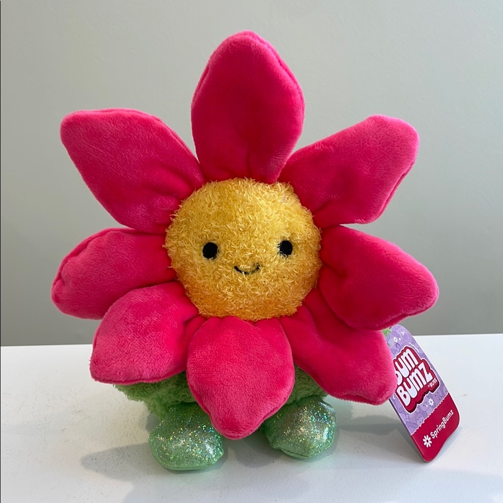 NWT 7.5” Dan the Daisy Flower Easter Springbumz Bumbumz